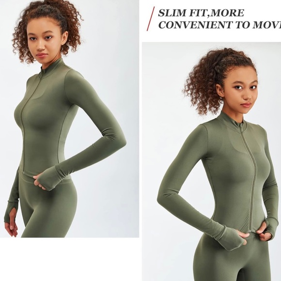 Sage Green Compression Athleisure Set - Picture 4 of 6